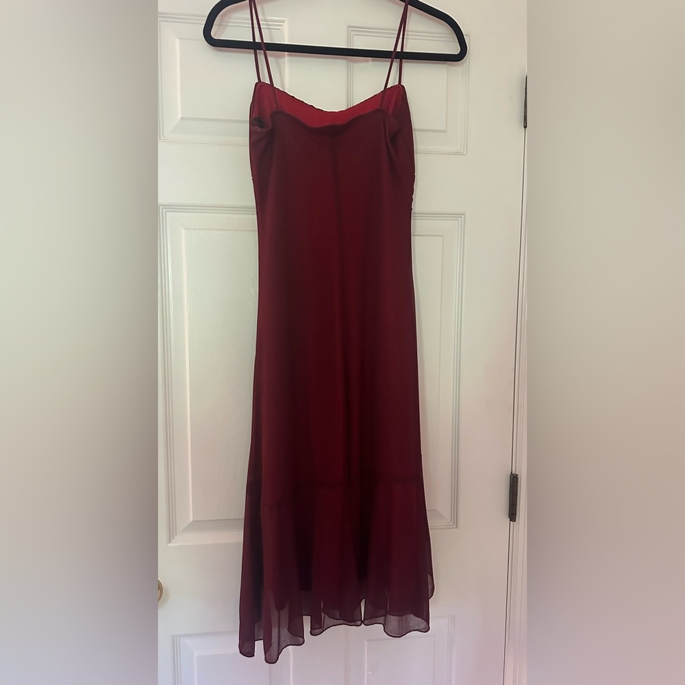 Ruby Rox Red Layered Mesh Dress. - Picture 2 of 16
